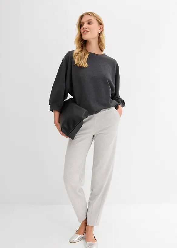 Felpa oversize in puro cotone, bonprix