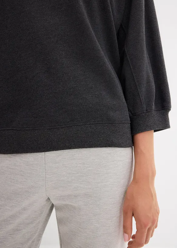 Felpa oversize in puro cotone, bonprix