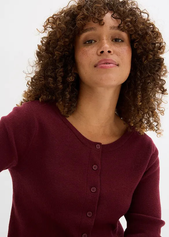 Cardigan corto in filato fine, bonprix