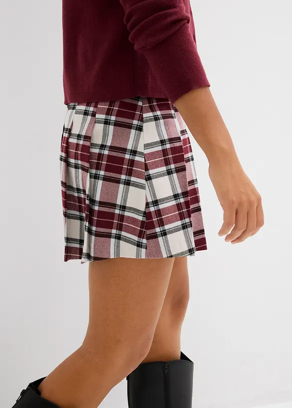 Gonna pantalone a quadri, bonprix