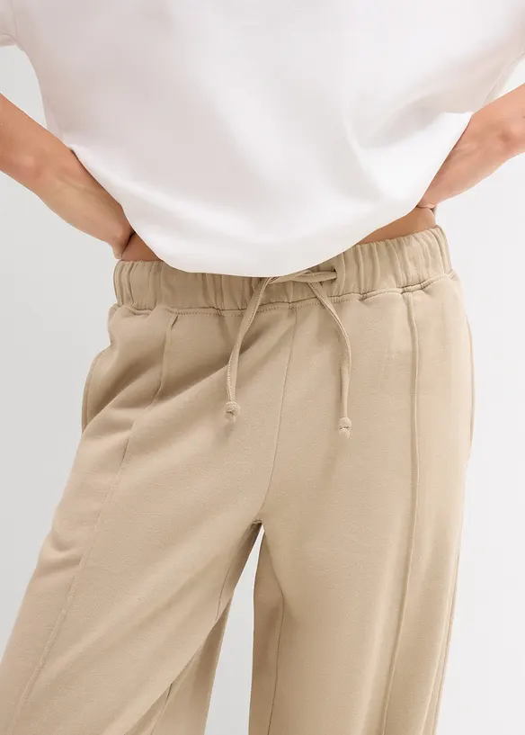 Pantaloni con elastico in vita in puro cotone biologico, bonprix