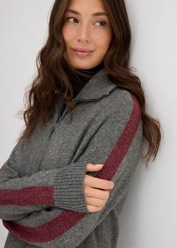 Cardigan in misto lana morbido, bonprix