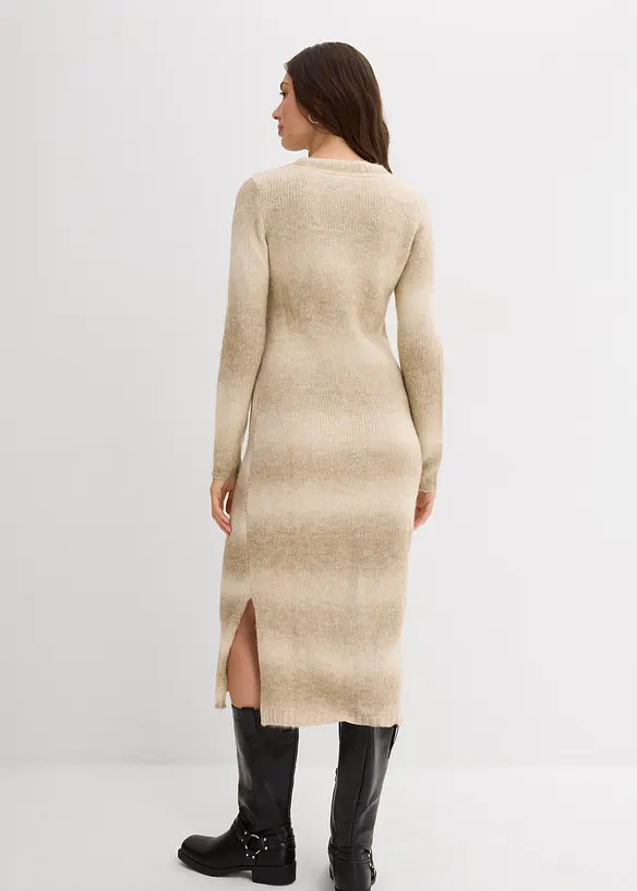 Abito in morbida maglia misto lana, bonprix