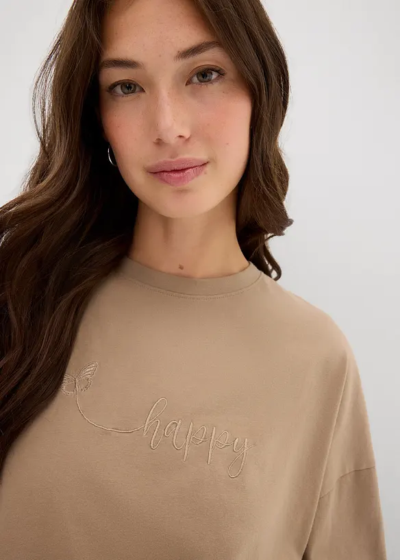 T-shirt oversize in puro cotone biologico, bonprix