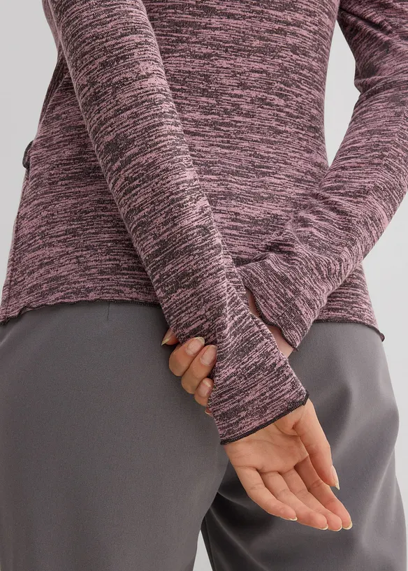 Maglia a maniche lunghe in soffice misto viscosa, bonprix