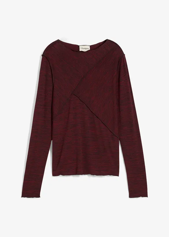 Maglia a maniche lunghe in soffice misto viscosa, bonprix