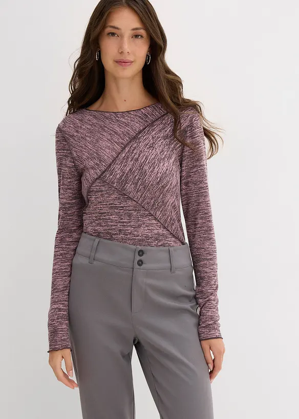 Maglia a maniche lunghe in soffice misto viscosa, bonprix
