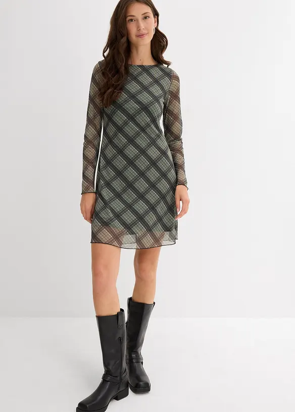 Miniabito in mesh fine, bonprix