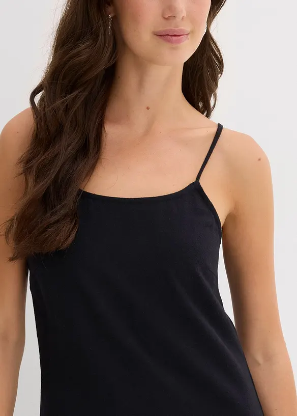 Abito con spalline in flanella di puro cotone, bonprix