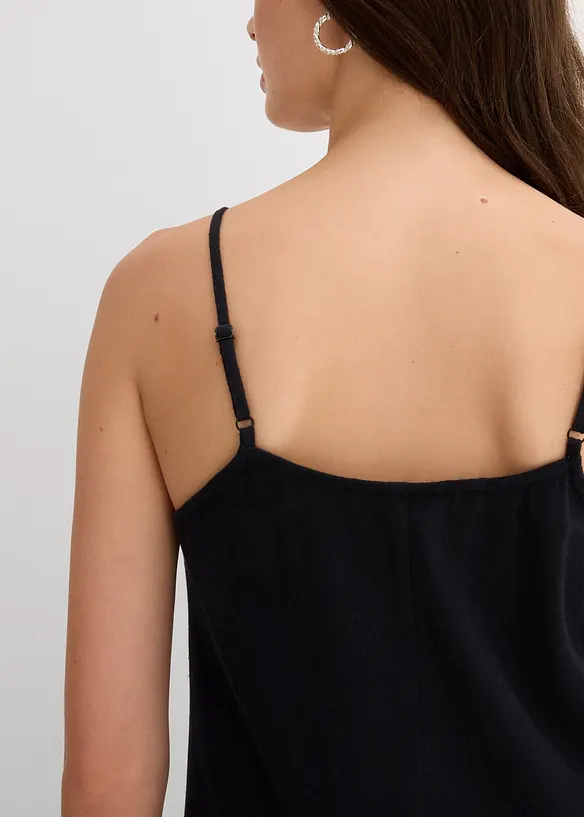 Abito con spalline in flanella di puro cotone, bonprix