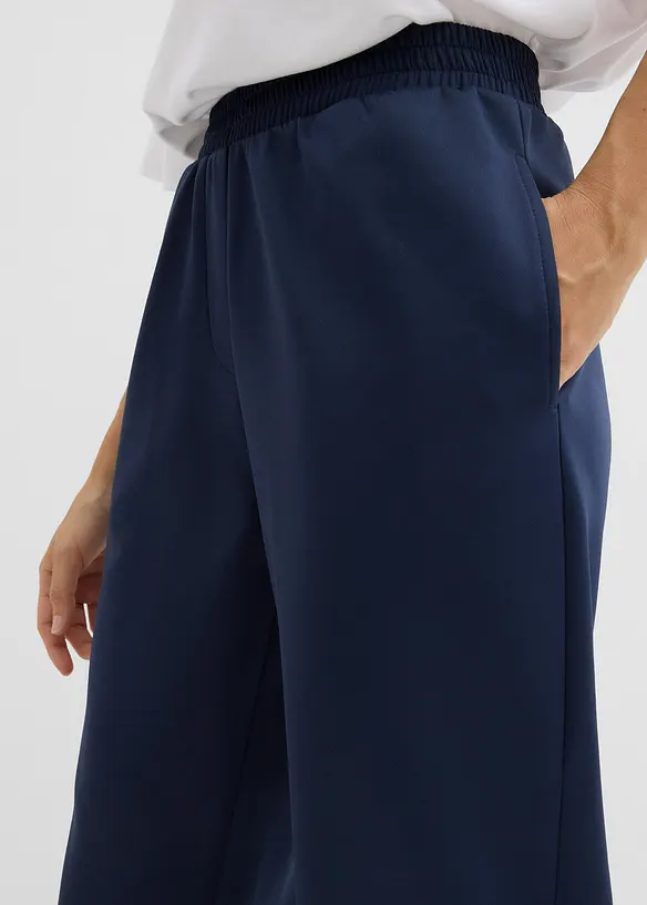 Pantaloni da jogging in tessuto effetto neoprene, bonprix