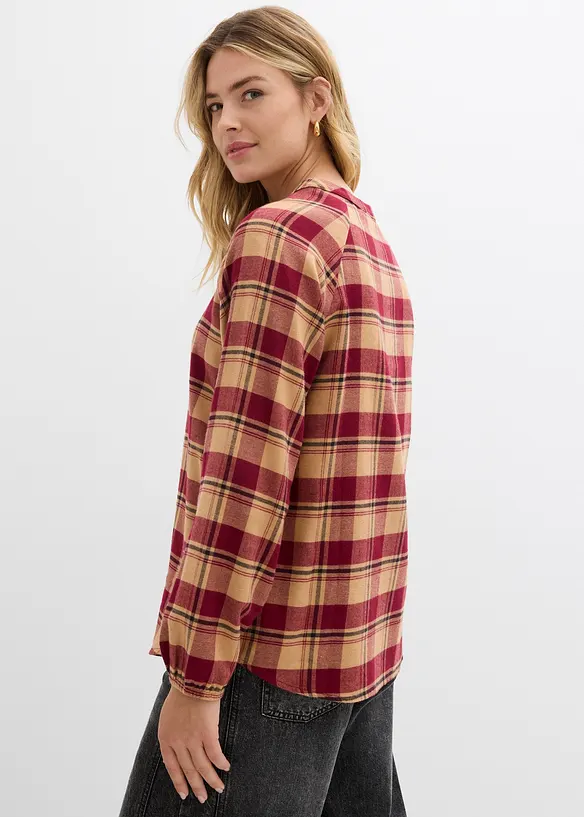 Blusa in flanella, bonprix