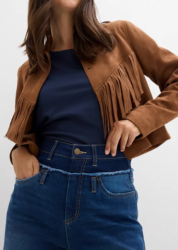 Jeans straight, vita alta, bonprix
