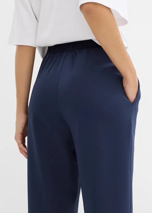 Pantaloni da jogging in tessuto effetto neoprene, bonprix