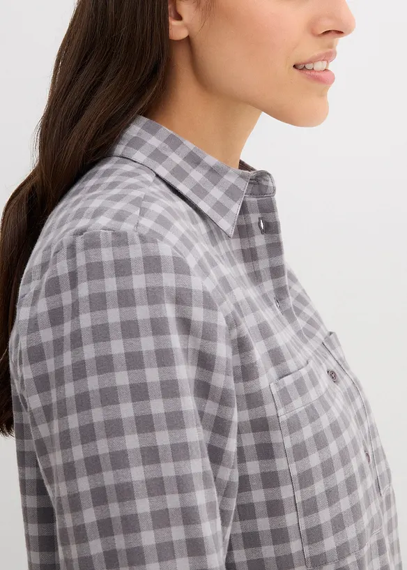 Camicia a quadri in puro cotone, bonprix