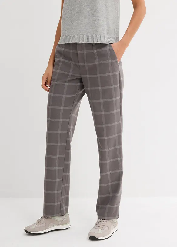 Pantaloni chino a quadri, bonprix