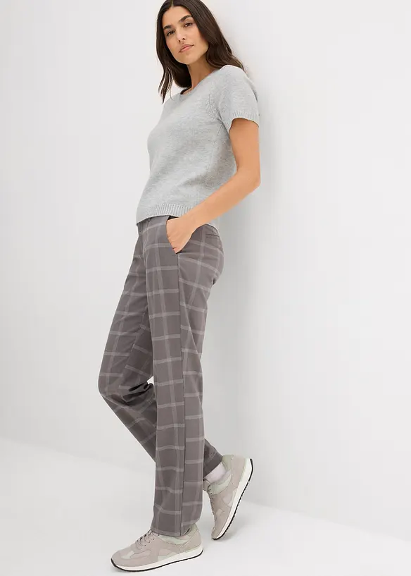 Pantaloni chino a quadri, bonprix