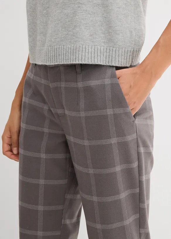 Pantaloni chino a quadri, bonprix