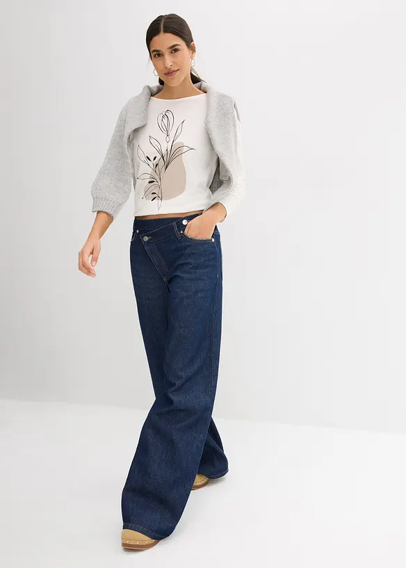 Maglia a maniche lunghe in puro cotone, bonprix