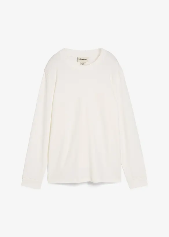 Maglia a maniche lunghe in puro cotone biologico, bonprix