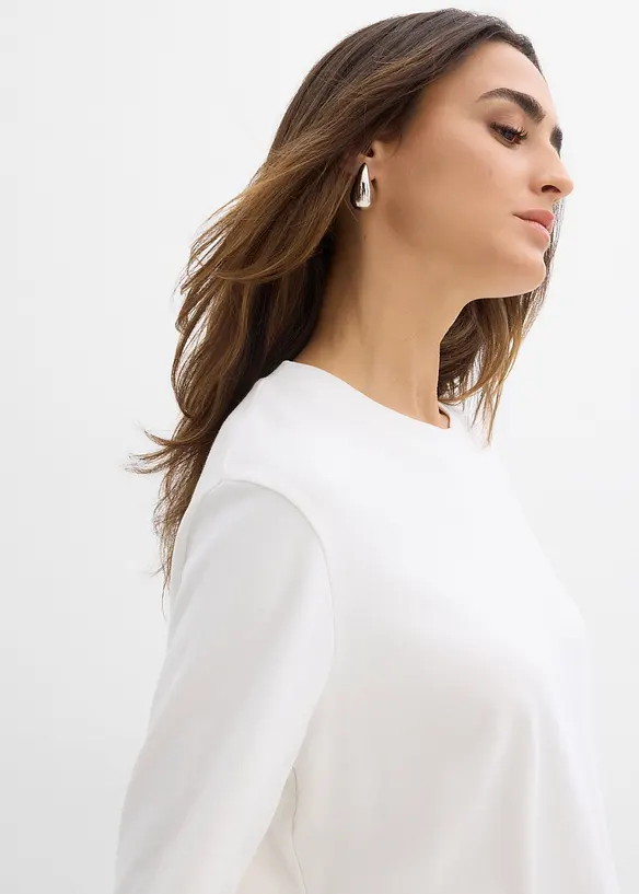 Maglia a maniche lunghe in puro cotone biologico, bonprix