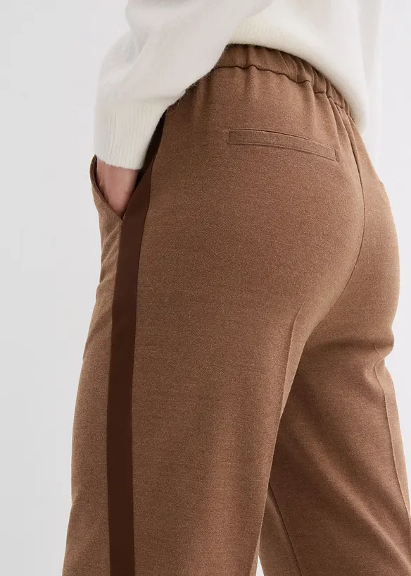 Pantaloni larghi in simil lana, bonprix