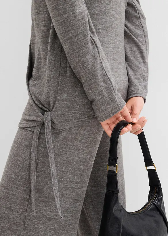 Cardigan incrociato effetto maglia, bonprix