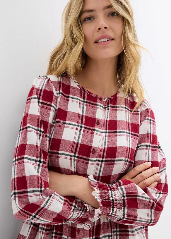 Abito midi in flanella, bonprix
