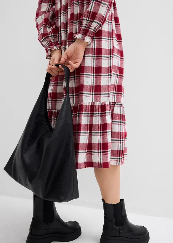 Abito midi in flanella, bonprix