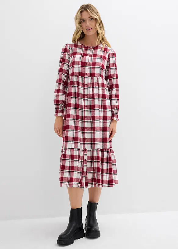 Abito midi in flanella, bonprix