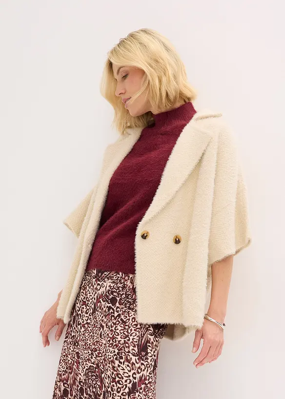 Maglione in filato effetto piuma, bonprix