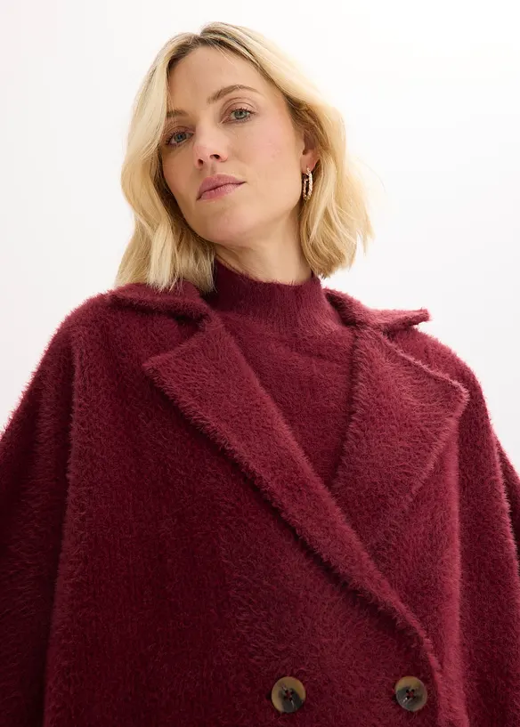 Cardigan in filato effetto piuma, bonprix