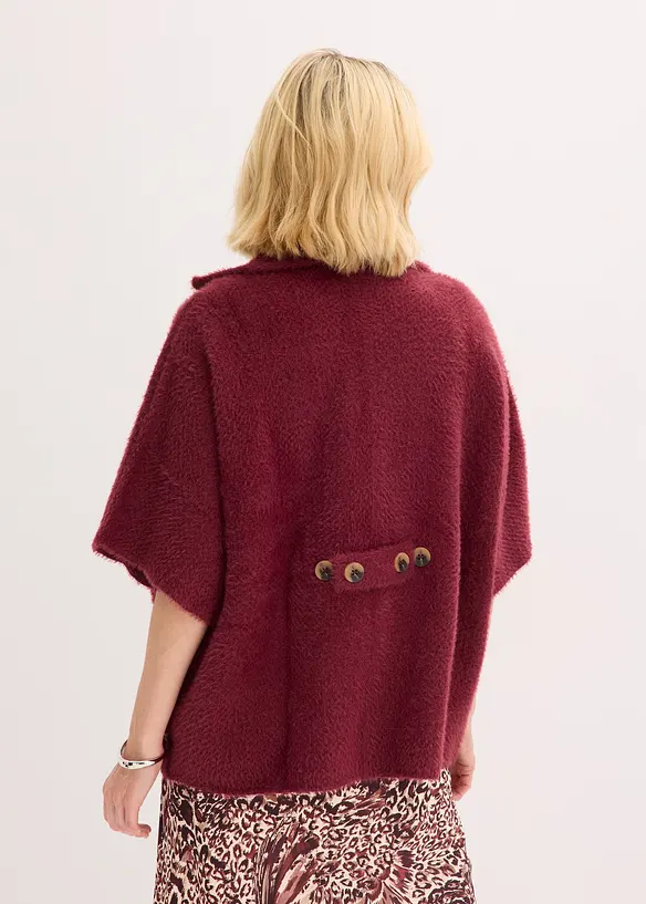 Cardigan in filato effetto piuma, bonprix