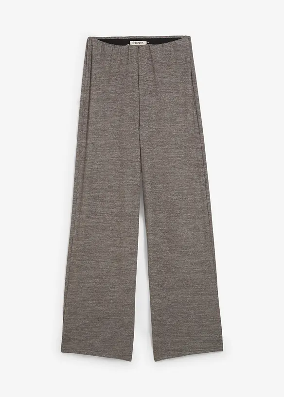 Pantaloni a palazzo in similmaglia, bonprix