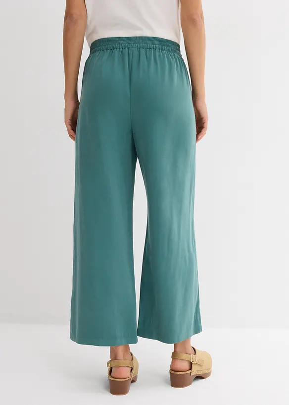Pantaloni cropped in morbido misto viscosa, bonprix