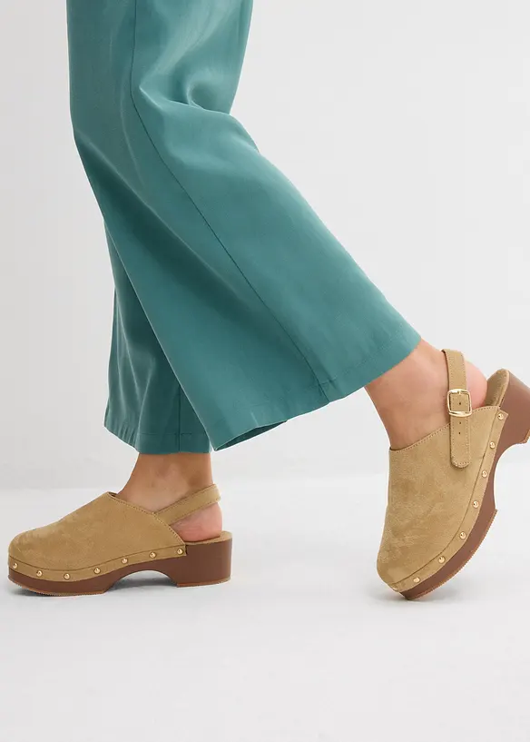 Pantaloni cropped in morbido misto viscosa, bonprix
