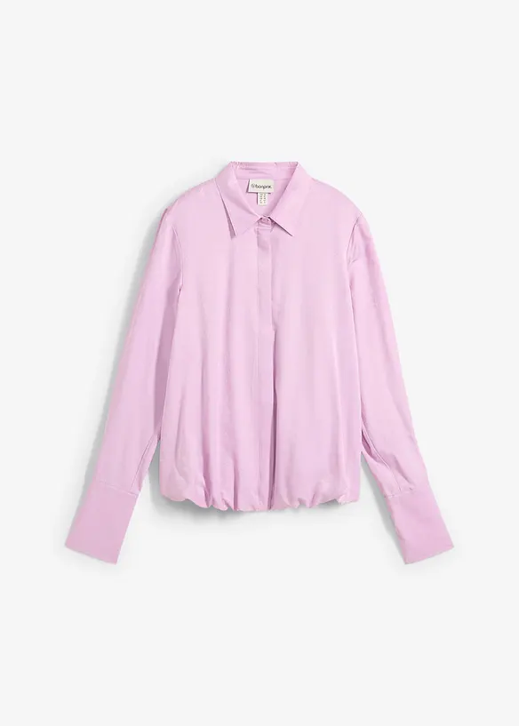 Blusa in satin di misto viscosa, bonprix