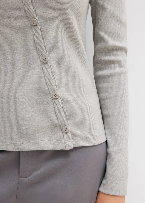 Maglia a costine a maniche lunghe, bonprix