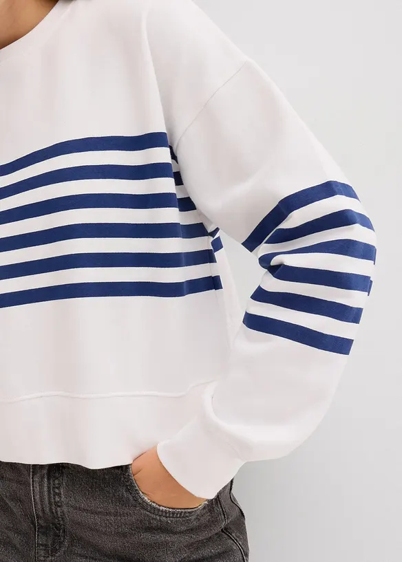 Felpa oversize in puro cotone, bonprix