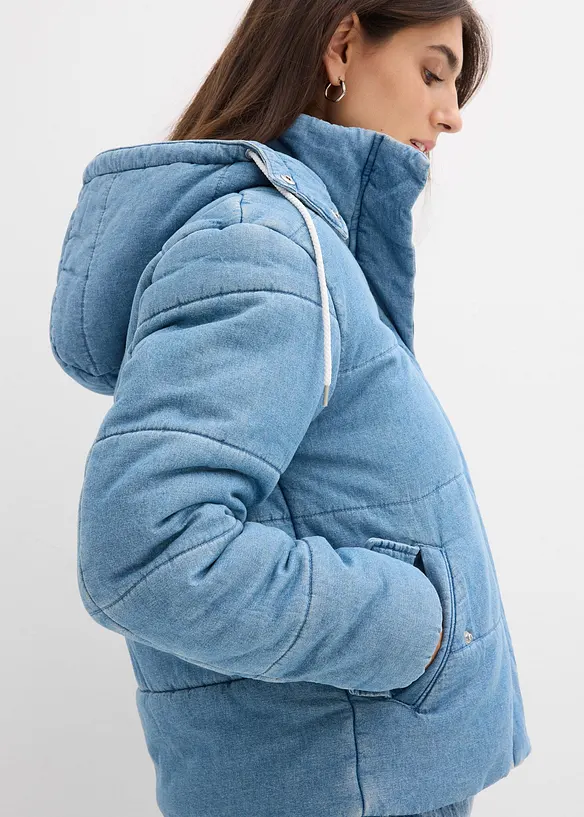 Giacca trapuntata in denim, bonprix