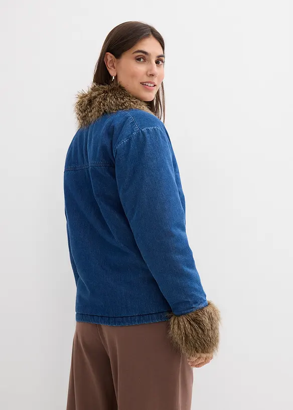 Giacca di jeans leggermente imbottita, bonprix
