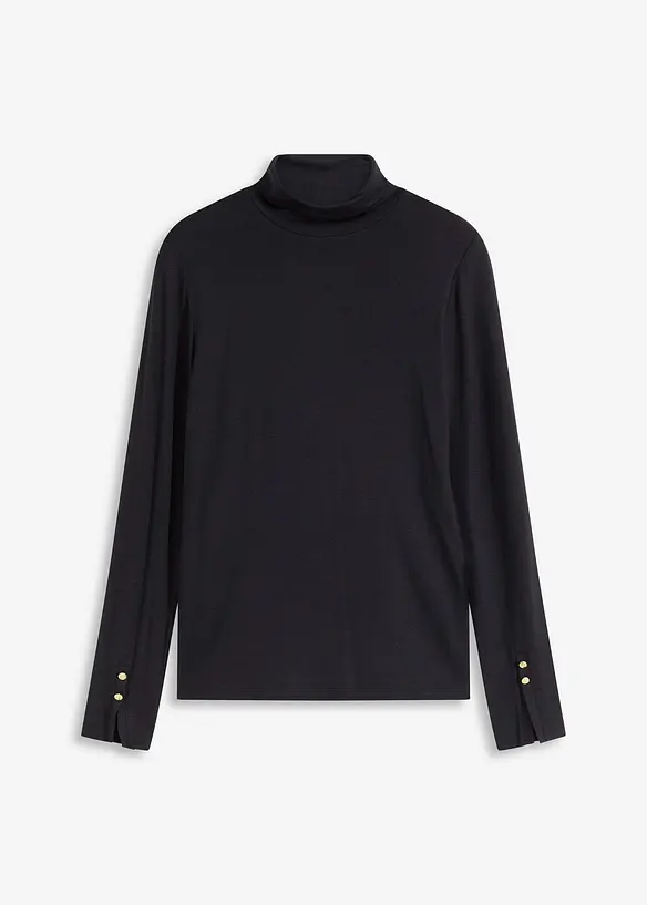 Maglia dolcevita con bottoni decorativi, bonprix