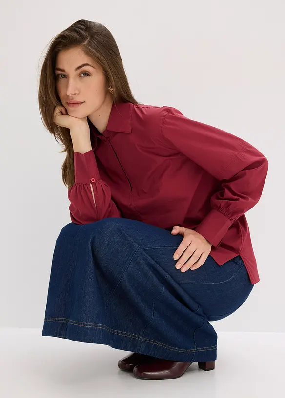 Blusa oversize con maniche voluminose, bonprix