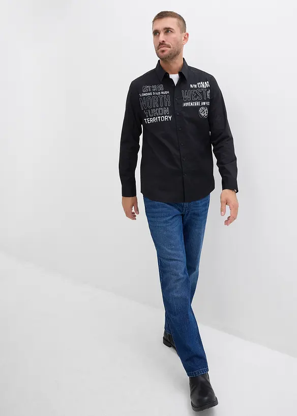 Camicia a maniche lunghe in puro cotone, bonprix