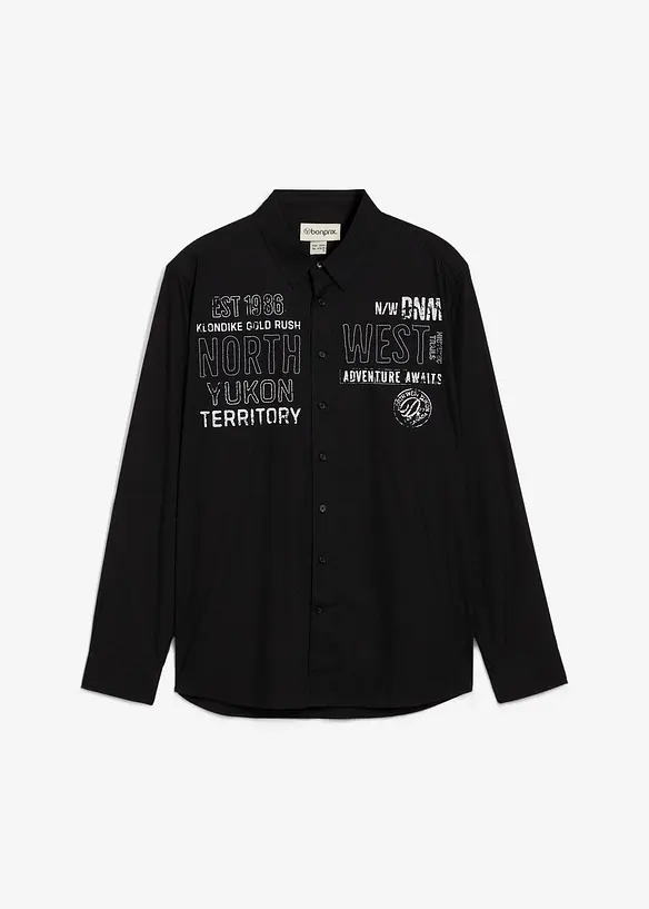 Camicia a maniche lunghe in puro cotone, bonprix