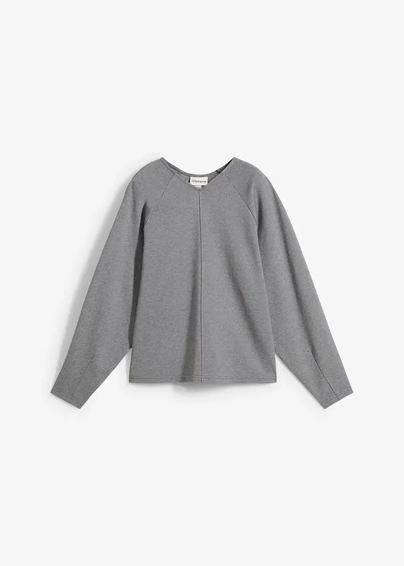 Maglia a maniche lunghe in morbido punto di Roma, bonprix