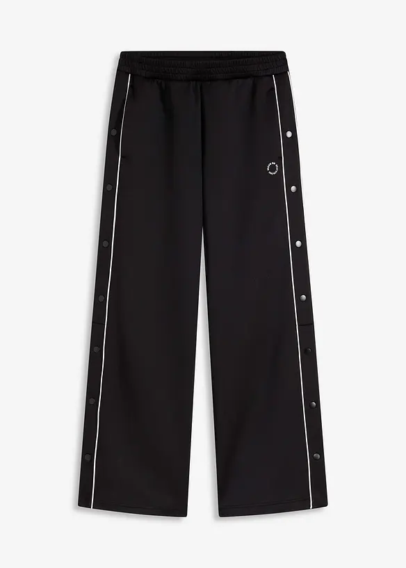 Pantaloni funzionali da jogging con bottoni, ad asciugatura rapida, bonprix