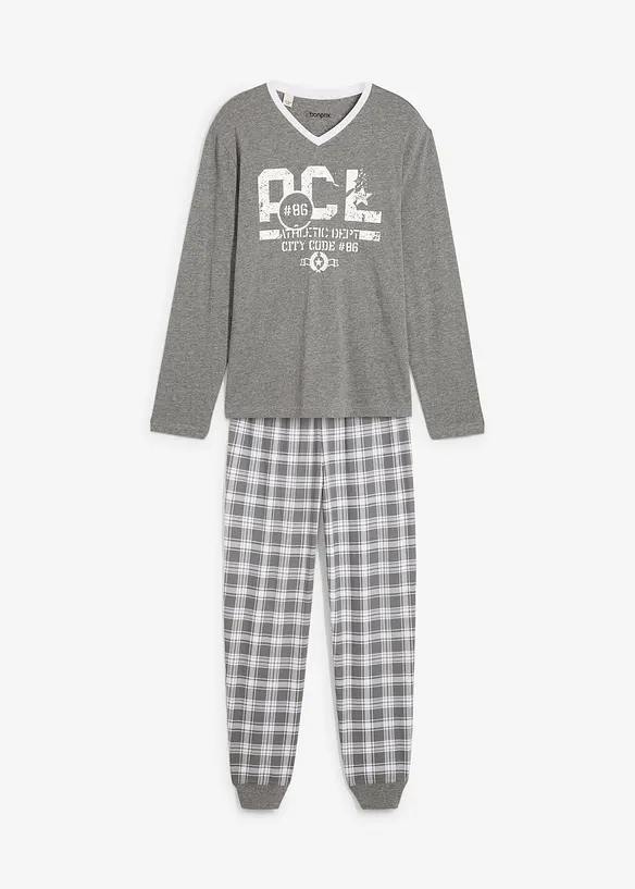 Pigiama con cotone e maniche lunghe, bonprix