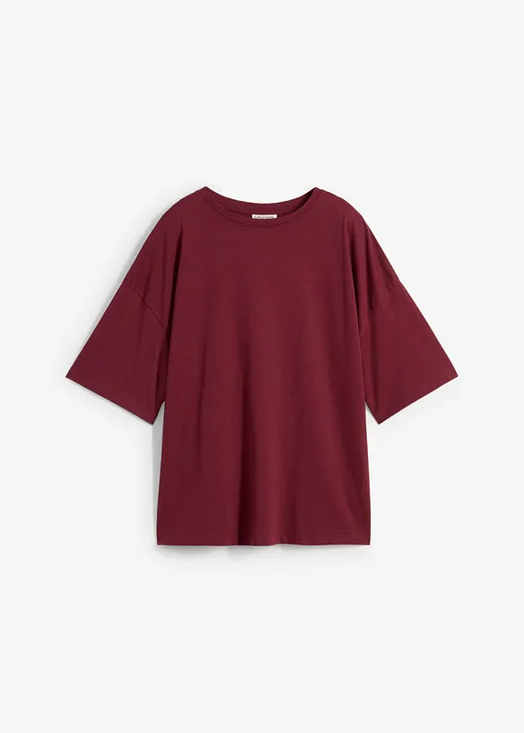 T-shirt ampia in misto cotone, bonprix