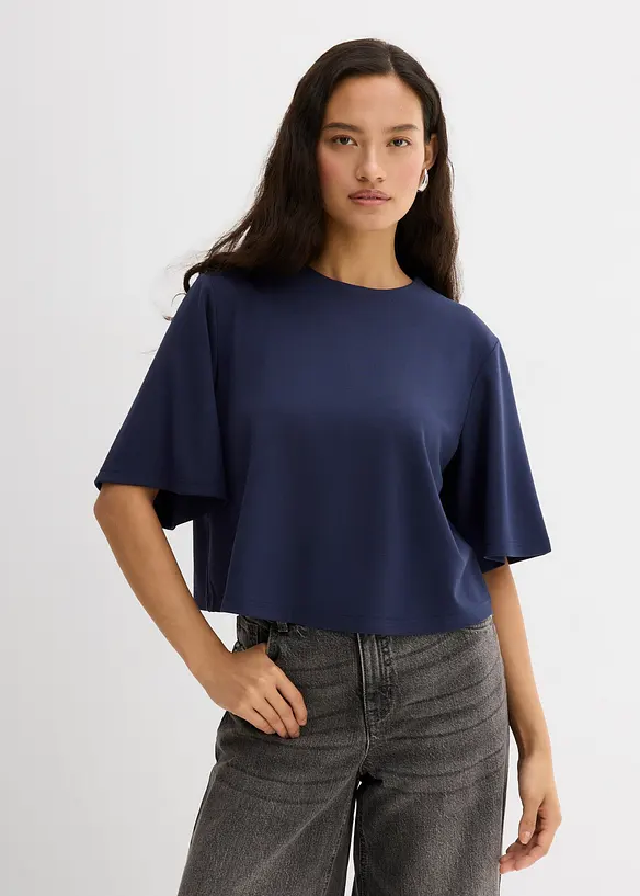 T-shirt in morbido punto di Roma, bonprix
